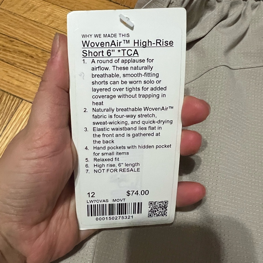 Lululemon woven air high rise short - Picture 5 of 6